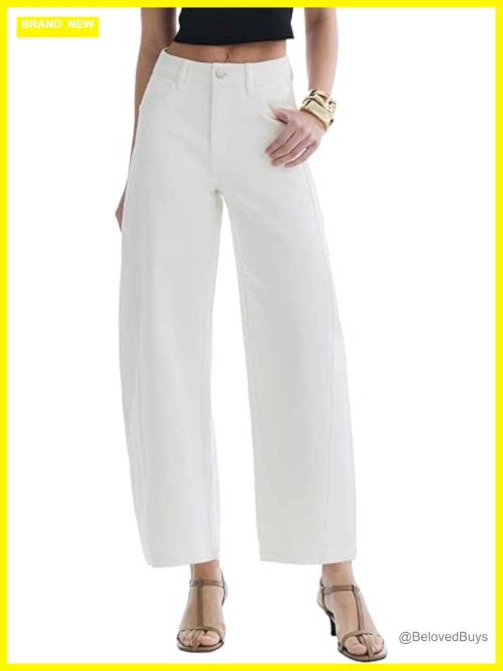 Barrel Jeans for Women Baggy High Waisted Wide Leg Stretchy Y2K Ankle Denim